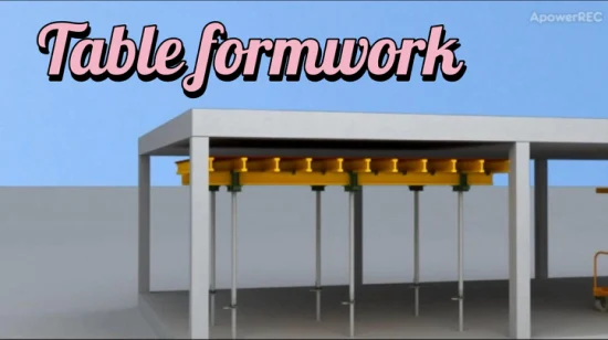 鋼製床サポートまたは足場システムを備えたコンクリートの構造穴用のテーブル型枠
